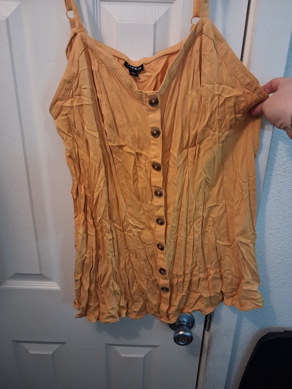 torrid Yellow Button-Front Camisole